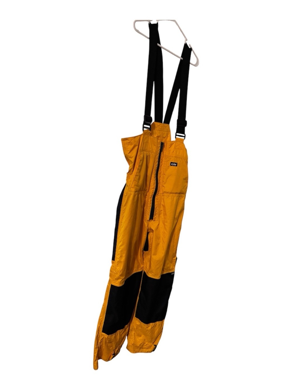Vintage Gill Waterproof Sailing Bib Overalls Yellow Black Small Fishing Size S - Picture 10 of 16